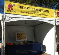 Math of honeycombs booth at the Atlanta Science Festival
